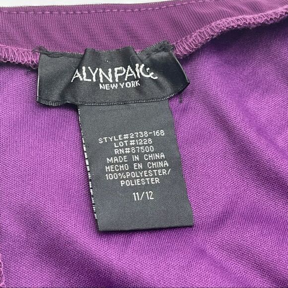 Alyn Paige Strapless Ruched Bodycon Dress Sz 11/12 - Picture 14 of 16